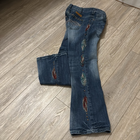 Cowgirl Tuff feather 🪶 Jeans - Picture 3 of 12